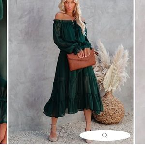 Midi evergreen dress